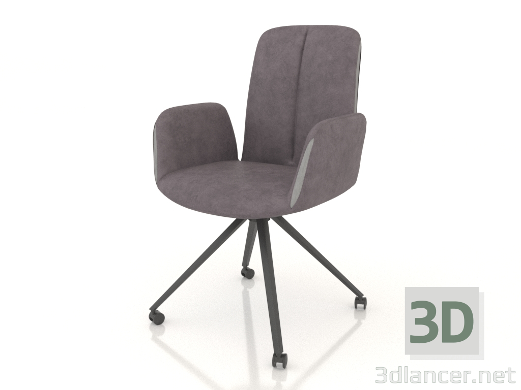 3d model Armchair Albert (grey) - preview