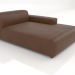 3d model Chaise longue 177 SOLO with a low armrest on the left - preview