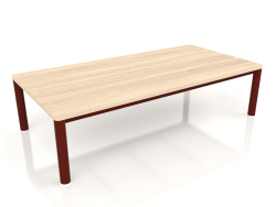 Table basse 70×140 (Bordeaux, Bois Iroko)