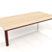 3D Modell Couchtisch 70×140 (Weinrot, Irokoholz) - Vorschau