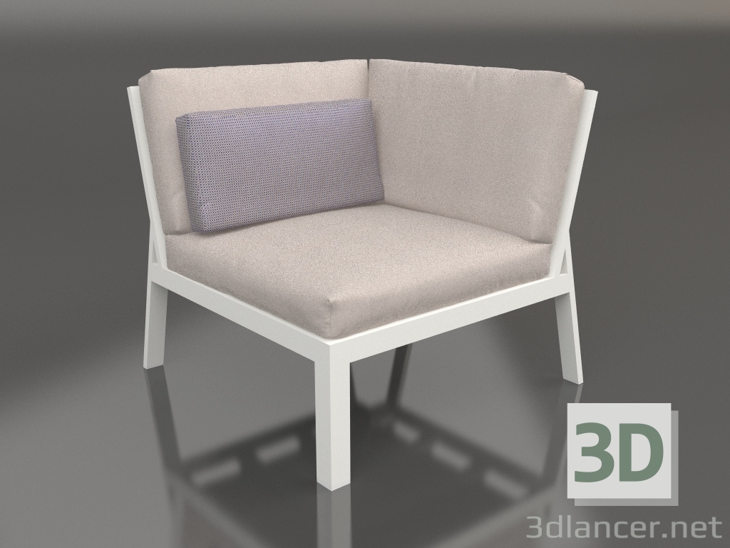 3d model Sofa module, section 6 (Agate gray) - preview