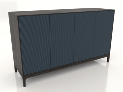 Móvel de TV FARGO com fachadas fresadas 1600x500x950 mm (cobalto escuro, carvalho wengué, opção 3)