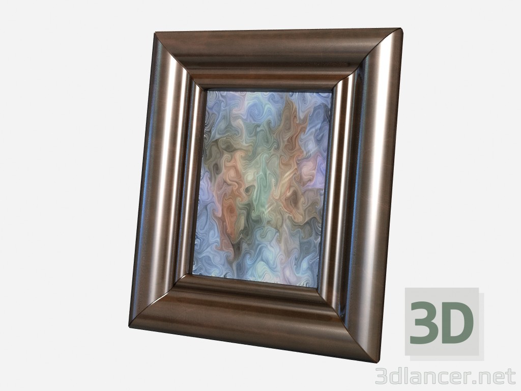 3d модель Маленькая фоторамка Decor Small photo frame leather – превью