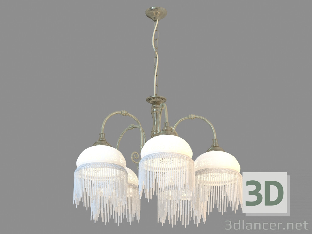 modello 3D Lampadario A3191LM-5AB - anteprima