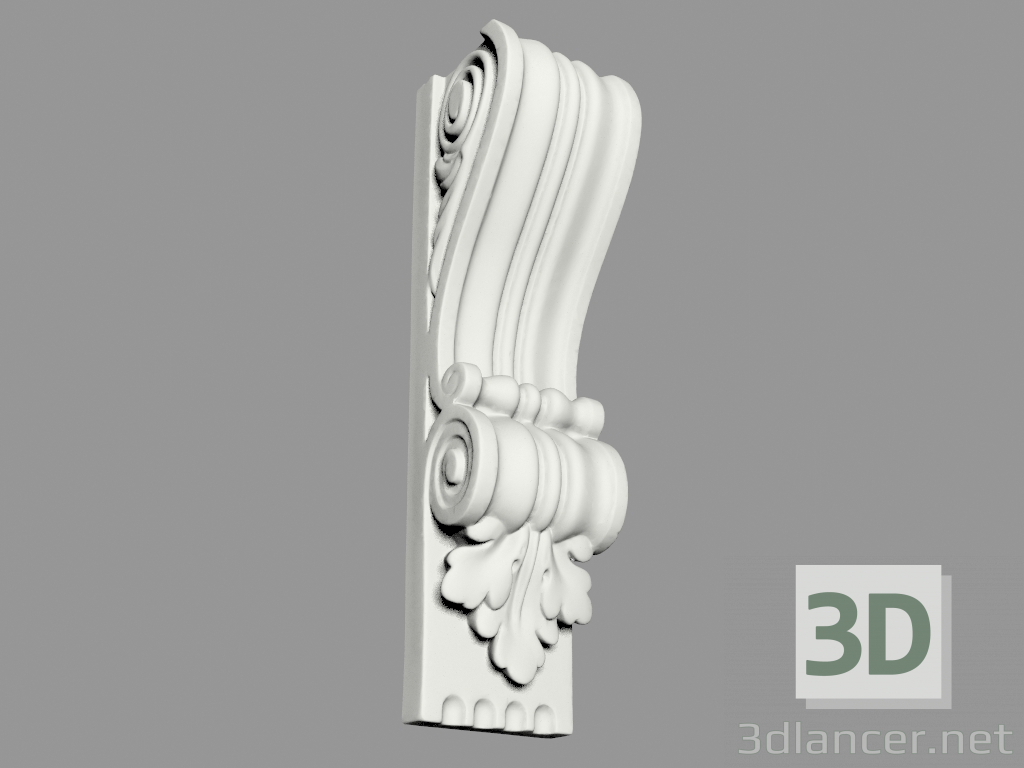 modello 3D Staffa (KR38) - anteprima