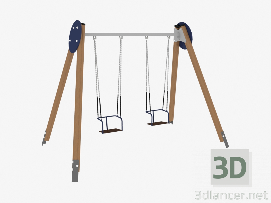 Modelo 3d Balanço para parque infantil (6319) - preview