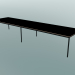 Modelo 3d Mesa retangular Base 440x110 cm (Preto, Contraplacado, Preto) - preview