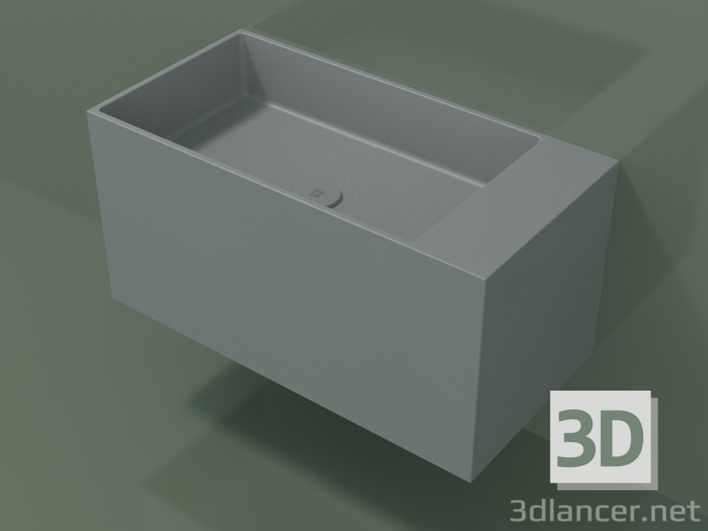 3d model Lavabo de pared (02UN42102, Silver Grey C35, L 72, P 36, H 36 cm) - vista previa