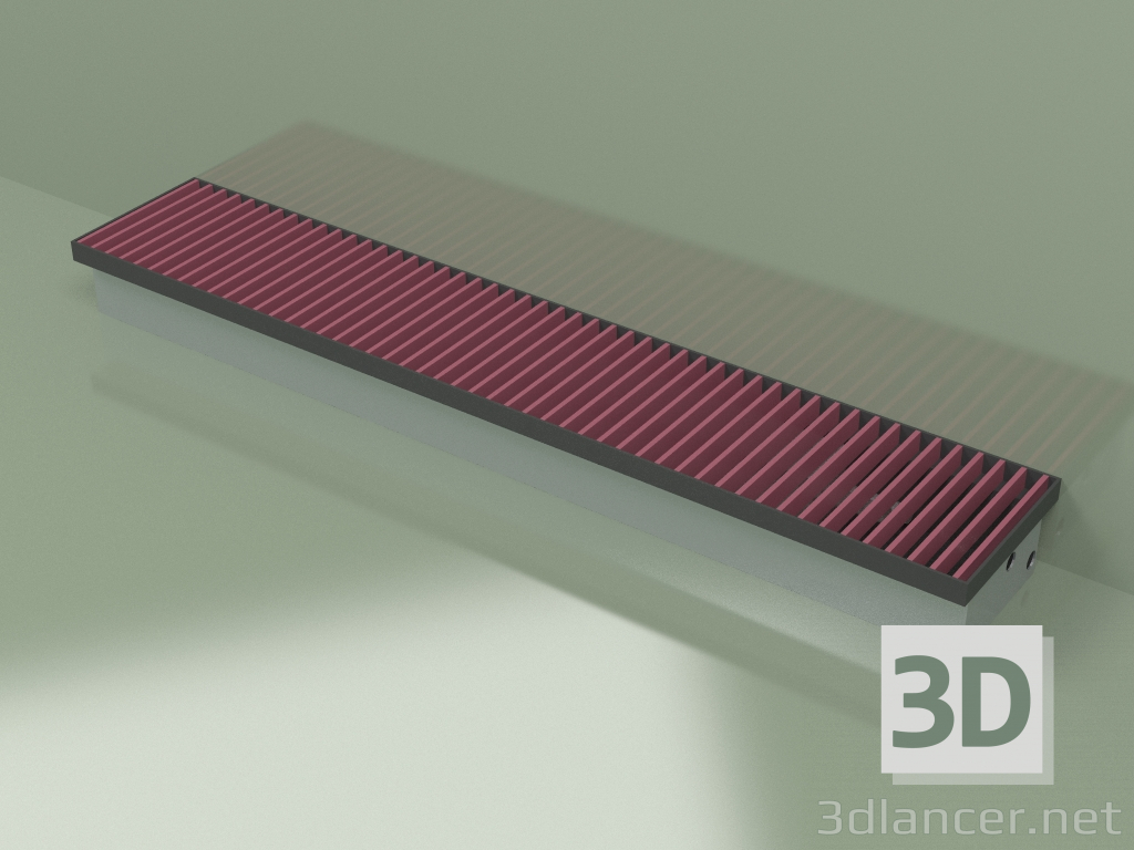 3d model Duct convector - Aquilo F1P (180x1000x90, RAL 4002) - preview