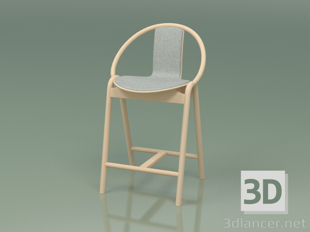 modello 3D Sedia da bar Again (314-006-inferiore) - anteprima