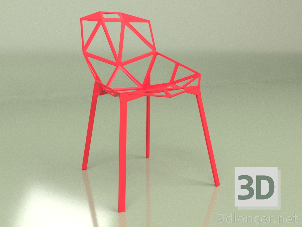 3D Modell Chair One Premium (rot) - Vorschau