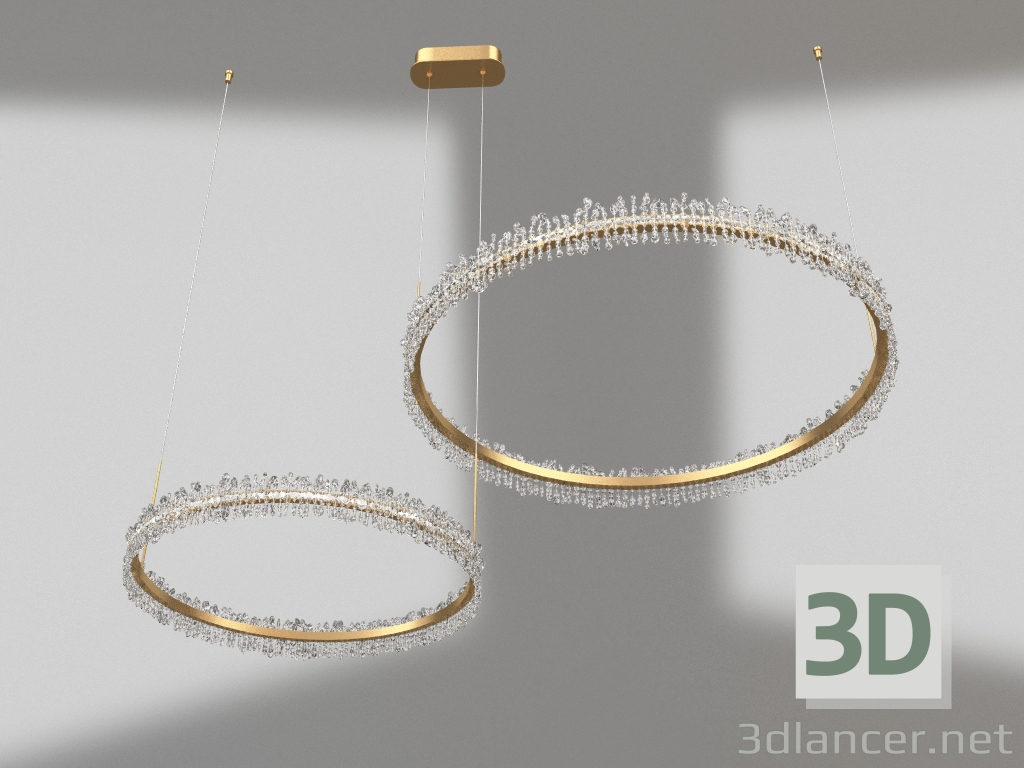 Modelo 3d Suspensão Laura latão d40+60 (08245,36PA) - preview