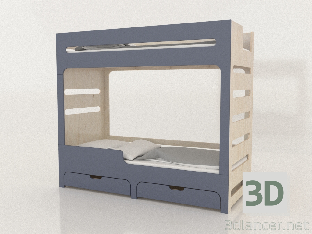 modello 3D Letto a castello MODE HL (UIDHL2) - anteprima