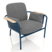 3d model Armchair (Grey blue) - preview