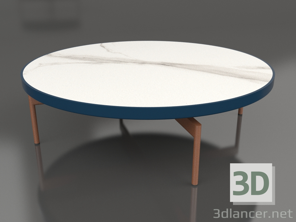 3d модель Стіл журнальний круглий Ø120 (Grey blue, DEKTON Aura) – превью