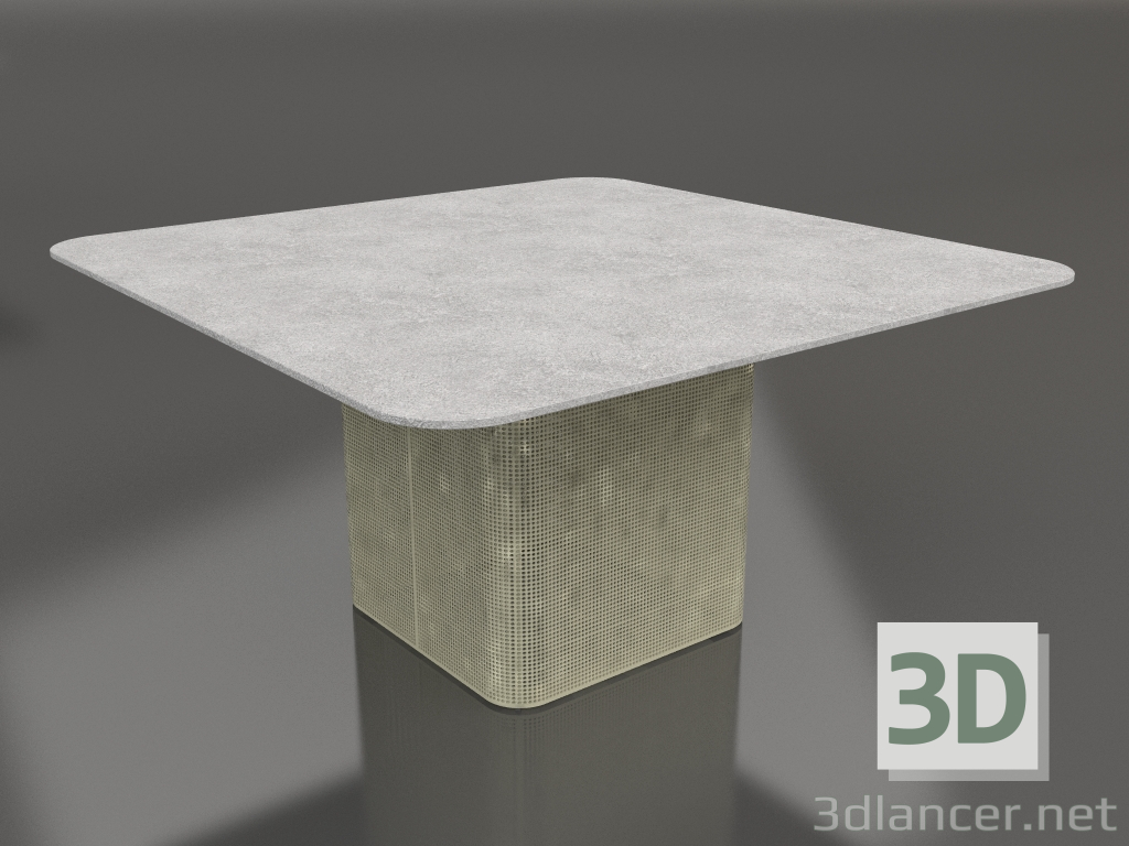 Modelo 3d Mesa de jantar 140 (ouro) - preview