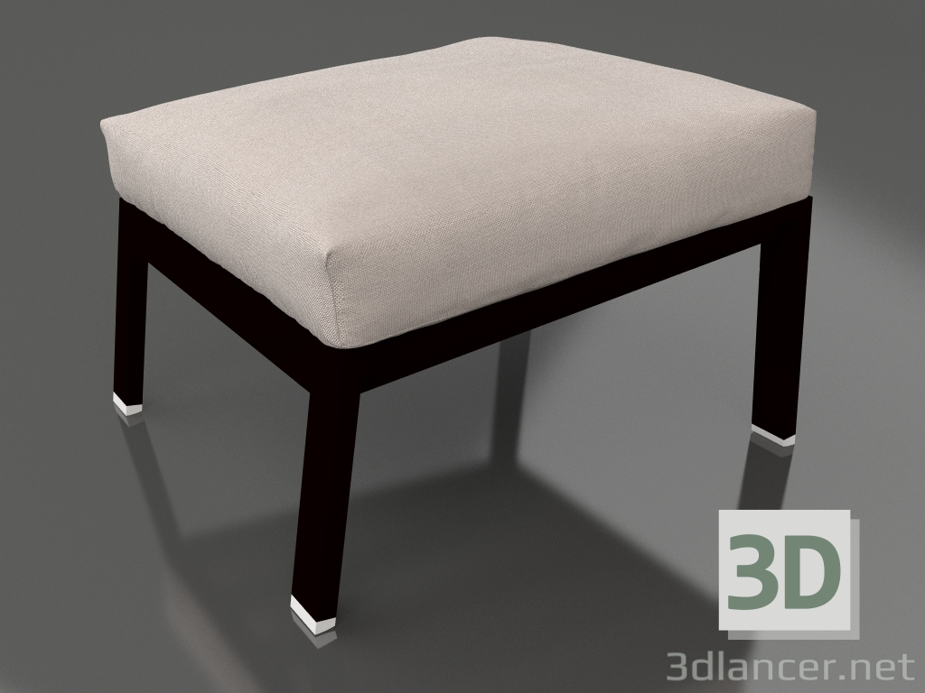 3d model Puf para descanso (Negro) - vista previa