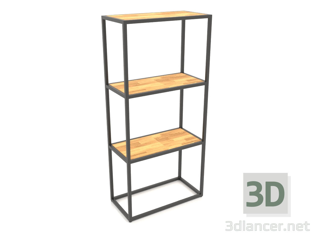 modèle 3D Etagère rectangulaire (BOIS, 60x30x128) - preview