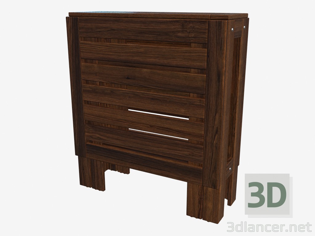 3d model Folding table (folded) - preview