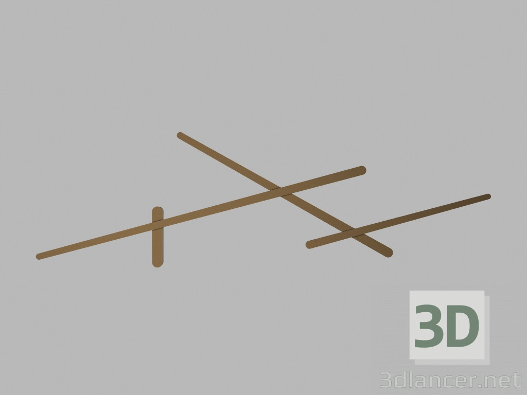 3d model Lámpara de pared de 1715 (b) - vista previa