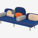 3D Modell Doppel-Sofa-Bett - Vorschau