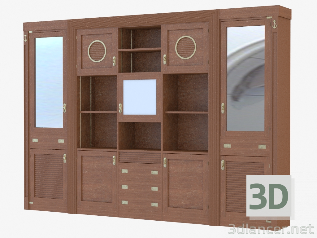 modèle 3D Wall unit - preview