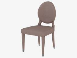 Silla con tapicería de cuero sedia ADLER