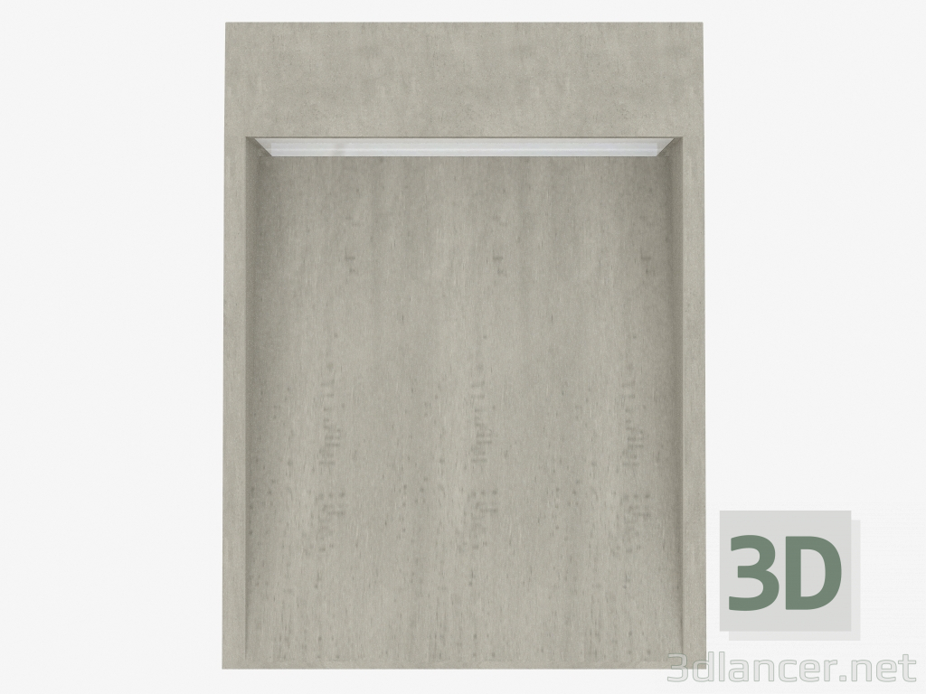 3d model Column light CONCRETE BOLLARD H450mm (C8106W) - preview