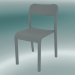 3d model Chair BLOCCO chair (1475-20, ash colored with a matt open grain in gray) - preview