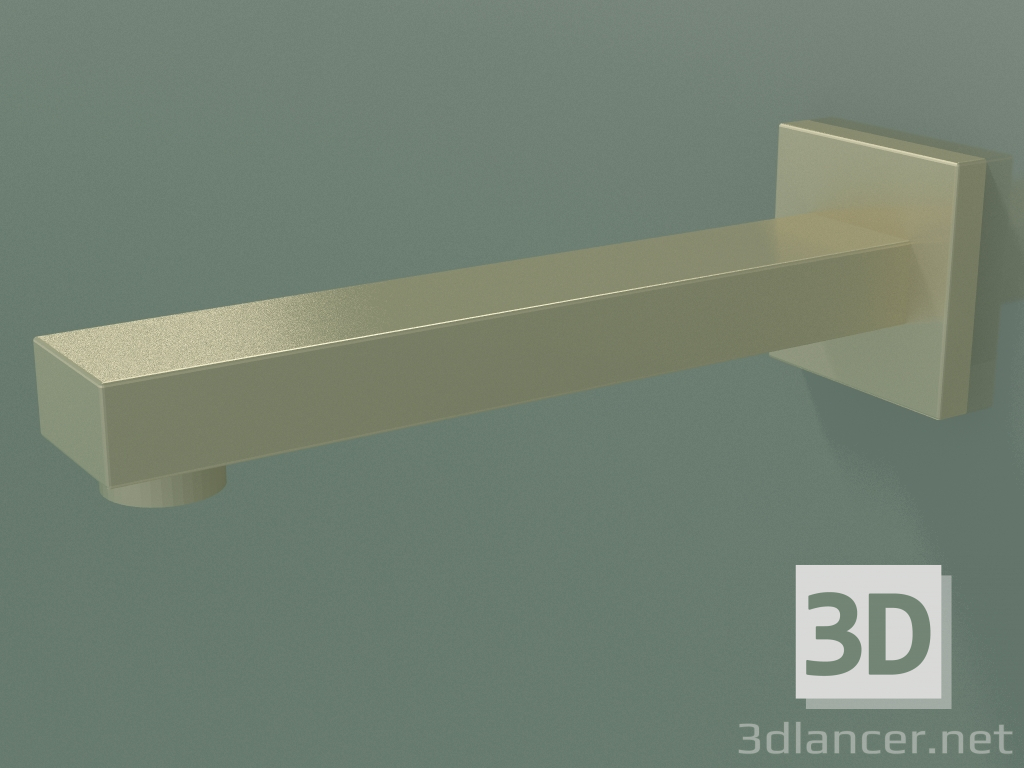 3d model Caño para lavabo de pared, sin vaciador (13800980-280010) - vista previa