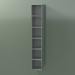 3d model Wall tall cabinet (8DUAEC01, Silver Gray C35, L 24, P 24, H 144 cm) - preview