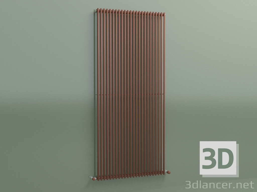 modello 3D Radiatore verticale ARPA 1 (1820 24EL, marrone rame RAL 8004) - anteprima