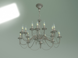 Lustre suspenso 60015-16 (branco com dourado)