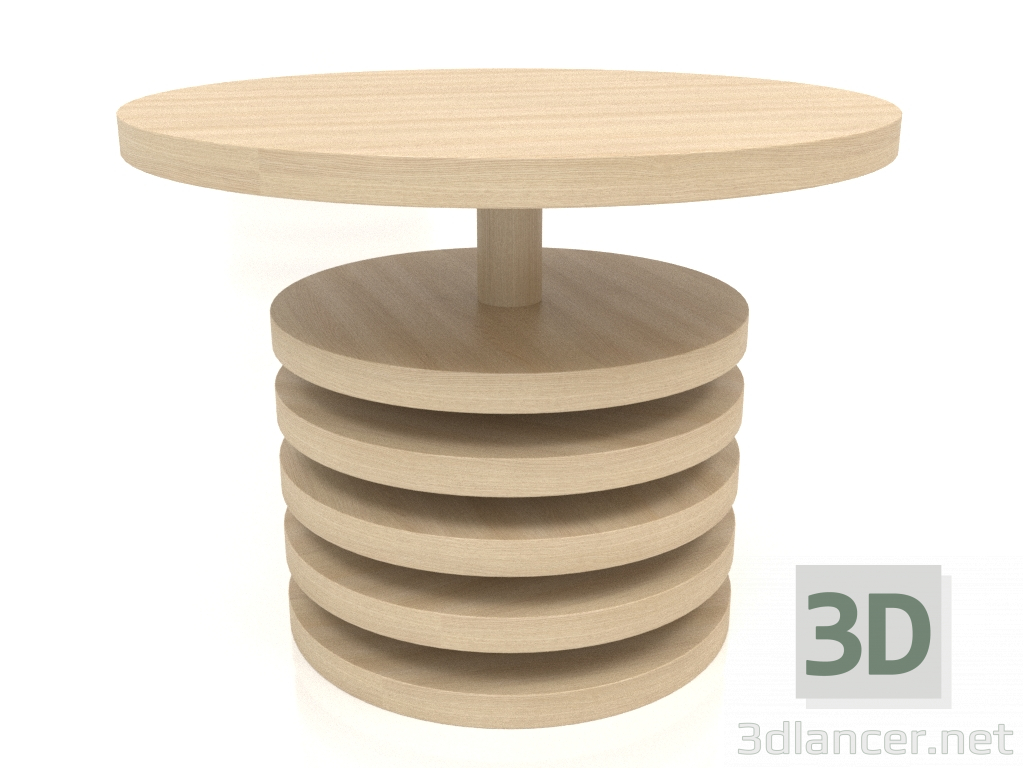 modèle 3D Table à manger DT 03 (D=1000x750, bois blanc) - preview