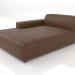 3d model Chaise longue 177 with a low armrest on the right - preview