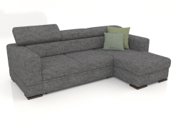 Fabio sofa with ottoman (Galioano 03)