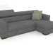 3d model Fabio sofa with ottoman (Galioano 03) - preview