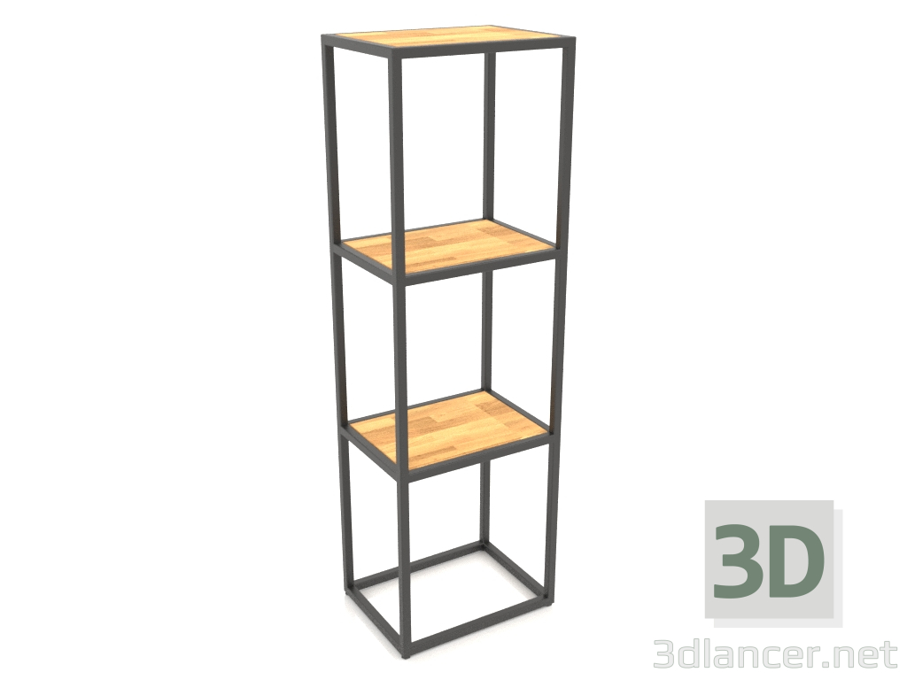 modello 3D Mensola rettangolare (WOOD, 40x30x128) - anteprima