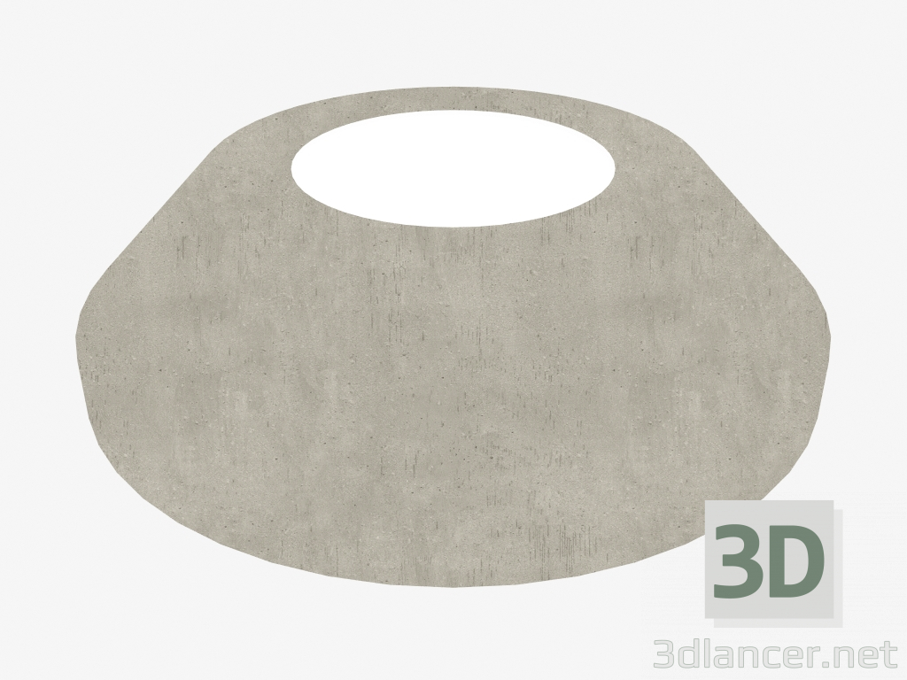 3D Modell Leuchte CONCRETE UP-LIGHT (C8150W) - Vorschau