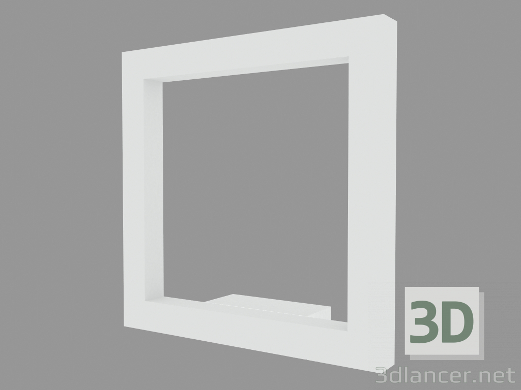 3d model Lámpara de pared TRIM SQUARE 240 APPLIQUE (S3155W) - vista previa