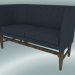 3D Modell Doppelsofa Mayor (AJ6, H 82 cm, 62 x 138 cm, geräucherte geölte Eiche, Divina - 793) - Vorschau