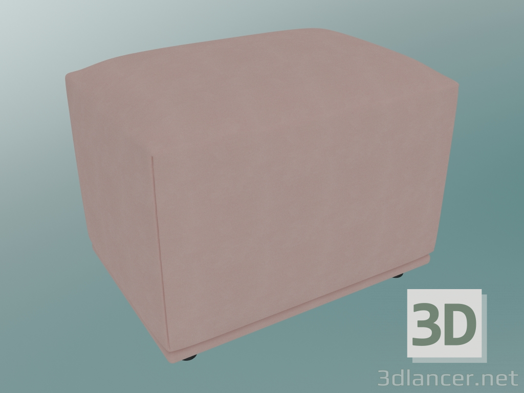 modello 3D Pouf Echo (38x52 cm, Forest Nap 512) - anteprima