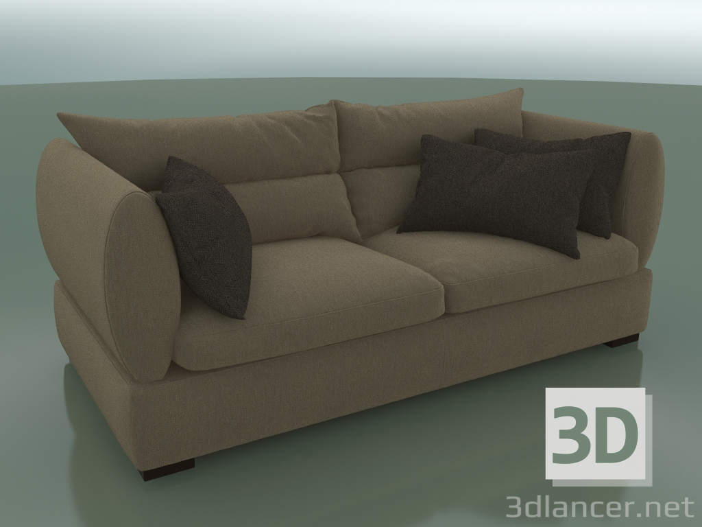 3D modeli Üçlü Kanepe Parma (2150 x 1100 x 830, 215PA-110) - önizleme