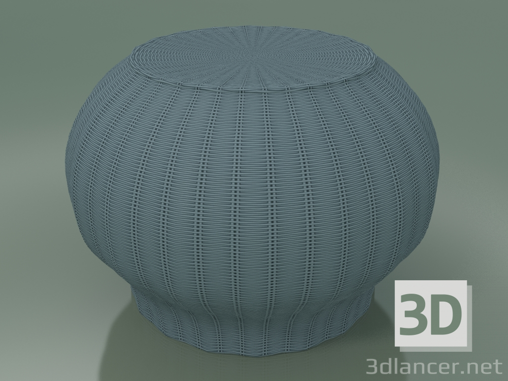 Modelo 3d Mesa de apoio, otomano (Bolla 10, Azul) - preview