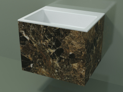 Lavabo de pared (02R133302, Emperador M06, L 60, P 48, H 48 cm)