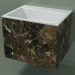 modèle 3D Lavabo suspendu (02R133302, Emperador M06, L 60, P 48, H 48 cm) - preview