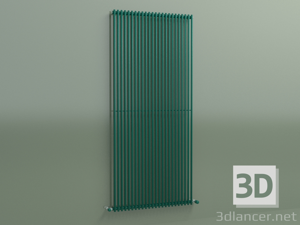 3d model Radiador vertical ARPA 1 (1820 24EL, verde ópalo RAL 6026) - vista previa