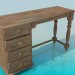 modèle 3D Bureau en bois - preview