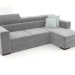 3d model Fabio sofa with ottoman (Gallardo 29) - preview