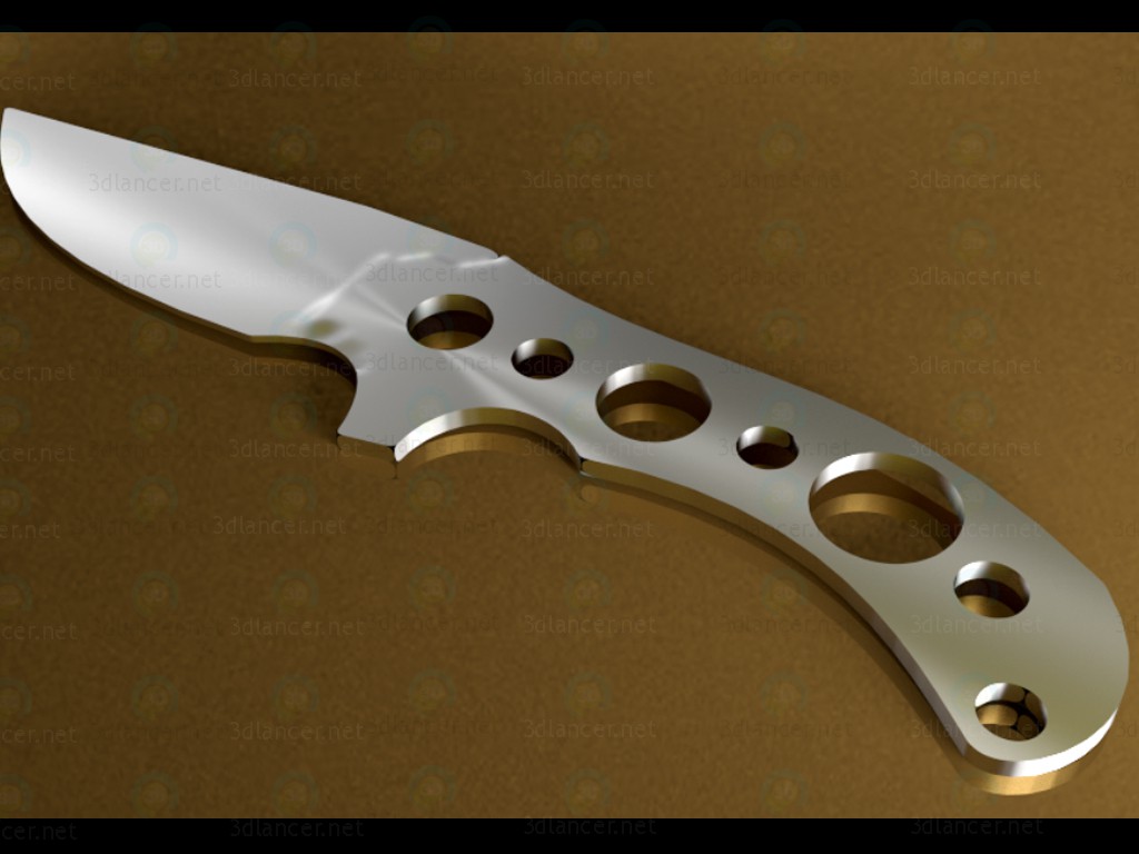 Cuchillo 3D modelo Compro - render